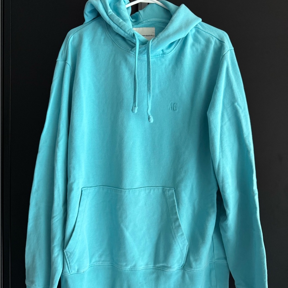 American Eagle Outfitters Blue Sweater with Ribbed Cuffs